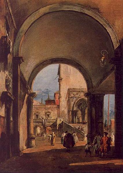 Francesco Guardi An Architectural Caprice china oil painting image